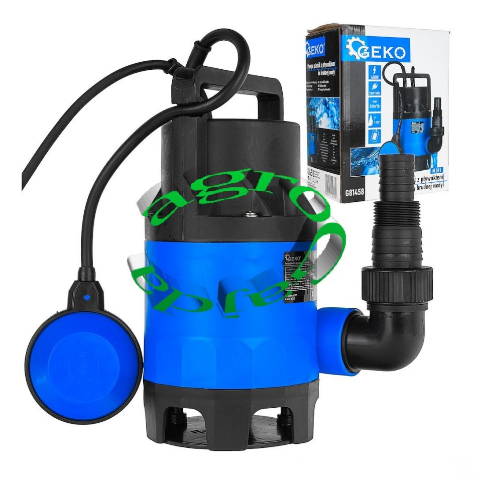 POMPA PLASTIK DO BRUDNEJ WODY 400W Z P�YWAKIEM