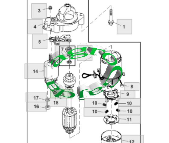 BENDIKS ROZRUSZNIKA JOHN DEERE AM102574