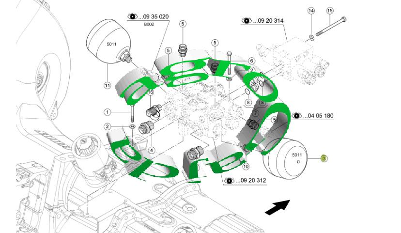 AKUMULATOR HYDRAULICZNY CLAAS 0.75L 0017980970 